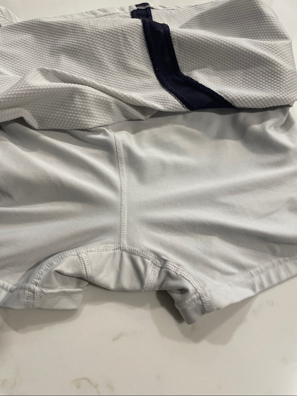 Nike White Skort with Navy Accents and Red Swoosh M - Picture 5 of 7